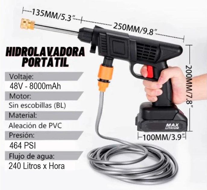 Hidrolavadora DOBLE Bateria Inalámbrica